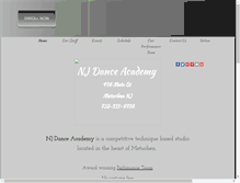 Tablet Screenshot of njdanceacademy.com